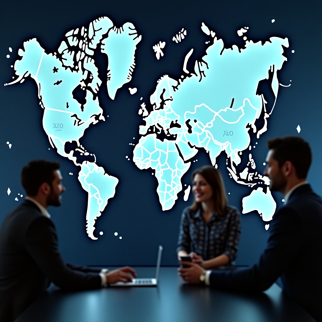 Mapa de presencia global de Yxfacaio